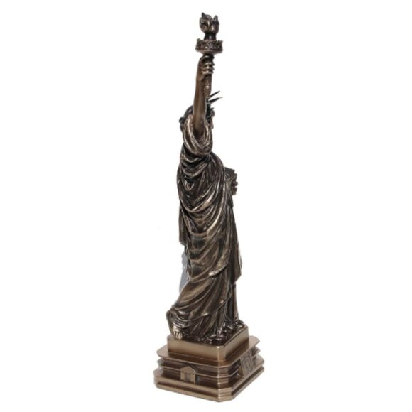 The Statue of Liberty Cold Cast Bronze Sculpture Home Decor Souvenir - Picture 7 of 7